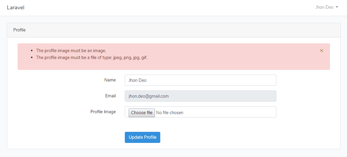 Image Upload Validation
