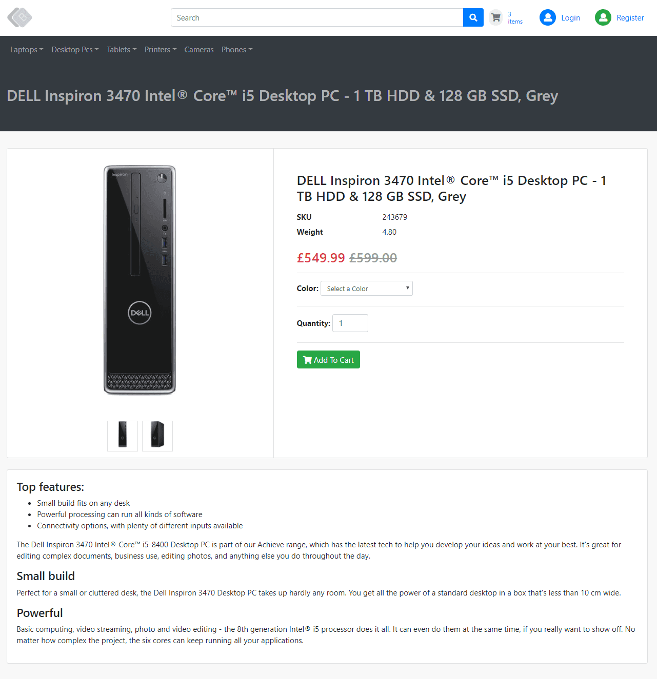 Product Details View