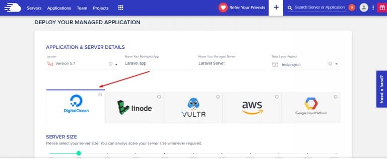 Select Cloud Provider