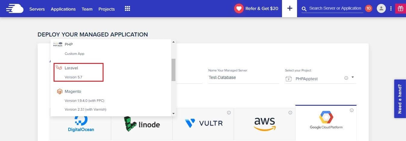 Select Your Application