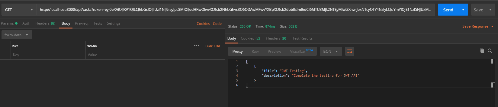 Getting All Tasks