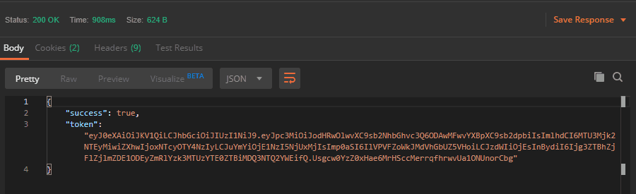 User Login - Response