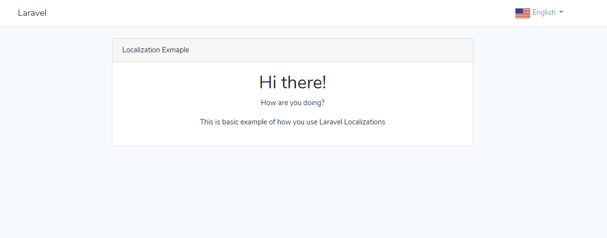 Laravel Localization App